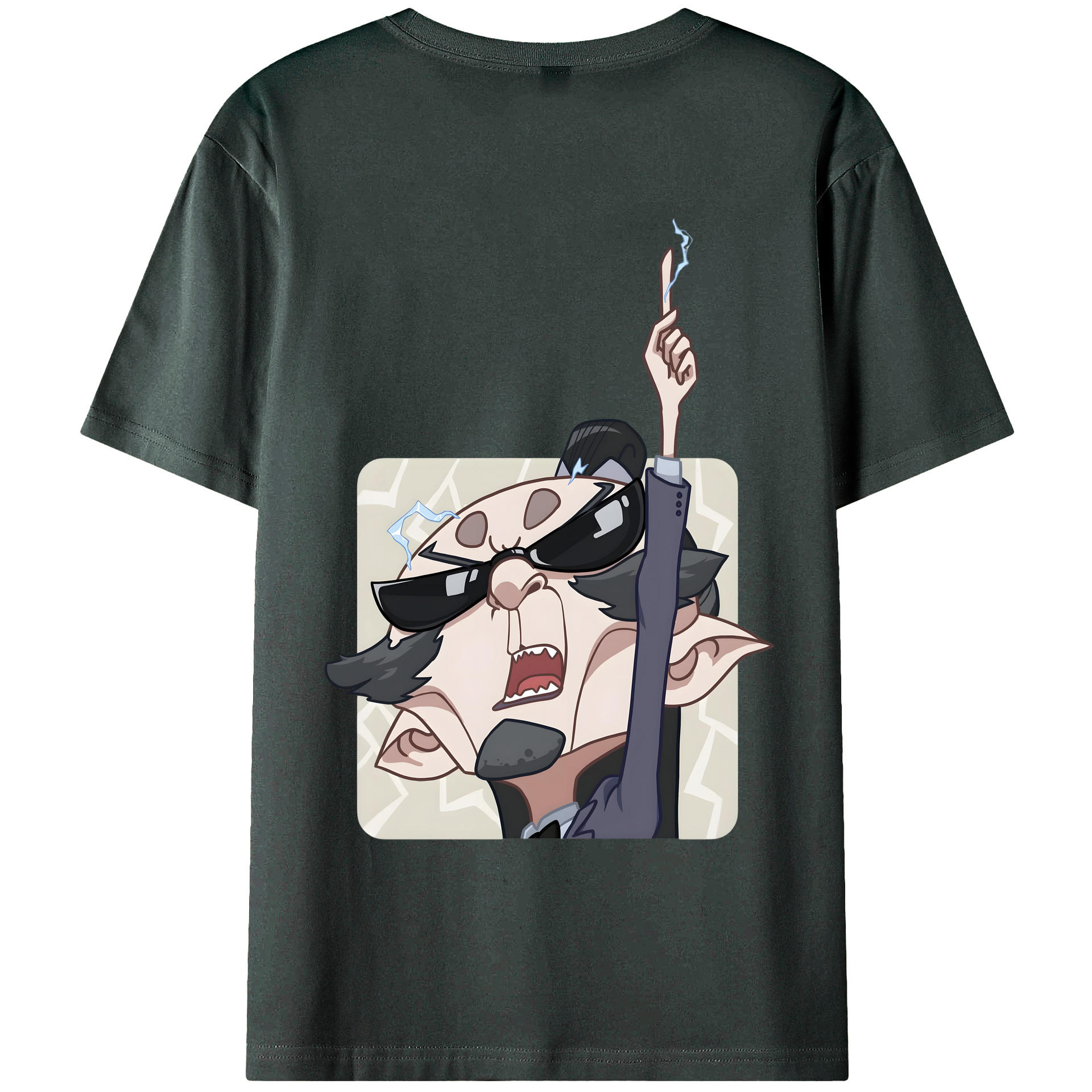 （画像用） Ne Zha 2 ナタ 魔童の大暴れ 綿100％ メンズ半袖Tシャツ（バックプリント） 通気性